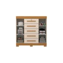 Ver imagem 3 de Cômoda 2 Portas 5 Gavetas 100% MDF 120cm Coleus Espresso Móveis Bege/Cinamomo/Off White