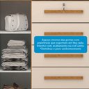 Ver imagem 7 de Cômoda 2 Portas 5 Gavetas 100% MDF 120cm Coleus Espresso Móveis Bege/Cinamomo/Off White