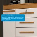 Ver imagem 6 de Cômoda 2 Portas 5 Gavetas 100% MDF 120cm Coleus Espresso Móveis Bege/Cinamomo/Off White