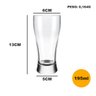 Jogo 6 Copos Lager Munich Tulipa Chopp Cerveja Vidro 195ml - 2