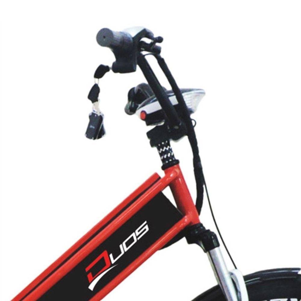 Bicicleta Elétrica - Duos Confort Full - 800w 48v 15ah - Vermelha - Duos Bikes - 4