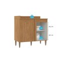Ver imagem 5 de Balcão de Canto Modular Paris 1 Porta Freijó/Branco Menu Móveis