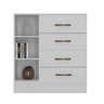 Cômoda para Quarto 4 Gavetas 01 Porta Lite - 2
