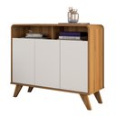 Ver imagem 2 de Buffet Aparador Retrô 3 Portas Nature Off White Eccos Potenza