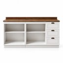 Ver imagem 4 de Cozinha Compacta Modulada 2 Balcões com Tampo de 25mm Fretes Americana Branco