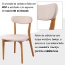 Ver imagem 7 de Conjunto Sala de Jantar Mesa 160x80cm Tampo Mdf Laqueado com Vidro Laqueado 6 Cadeiras Ceci Yescasa