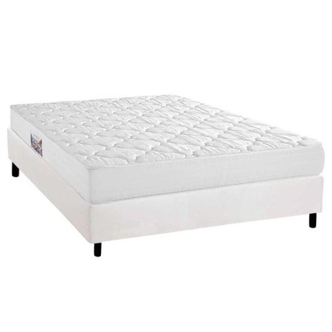 Conjunto Box Casal: Colchão Espuma Herval D45 Top + Base Crc Corano White (138x188)