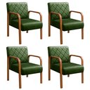 Ver imagem 1 de Kit 4 Poltronas Cadeira Decorativa Sala, Recepção Lara