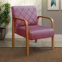 Ver imagem 2 de Kit 4 Poltronas Cadeira Decorativa Sala, Recepção Lara Roxo