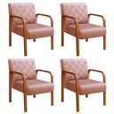 Ver imagem 1 de Kit 4 Poltronas Cadeira Decorativa Sala, Recepção Lara