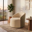 Ver imagem 1 de Poltrona Design Neutro Confortavel Ideal para Qualquer Ambiente Bege Leticia
