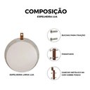 Ver imagem 4 de Espelheira Espelho para Banheiro Lavabo Lua 60cm Pistache