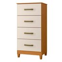 Ver imagem 2 de Guarda Roupa Casal Triton Plus 11 Portas de Bater com Espelho e Cômoda 4 Gavetas MDP Albatroz Mó