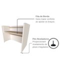 Ver mais imagens de Escrivaninha / Mesa Infantil com Regulagem de Altura 100cm Branco E Geneve