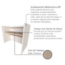 Ver imagem 7 de Escrivaninha / Mesa Infantil com Regulagem de Altura 100cm Branco E Geneve