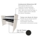 Ver imagem 7 de Escrivaninha/Mesa Infantil com Regulagem de Altura 100cm Branco e Preto