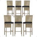 Ver imagem 1 de 6 Banqueta em Alumínio Roma Fendi Corda Náutica Tecido 12