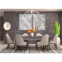 Ver imagem 2 de kit com 2 Quadros Decorativos Florais com Moldura e Vidro para Sala Quarto Escritório e Clínica 62x7