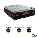 Ver imagem 3 de Cama Box Bipartido Casal Preto e Colchão Sleep King Molas Ensacadas Ortobom