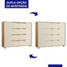 Cômoda Doble 8 Gavetas Freijó/off White - Móveis Albatroz - 4