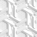 Ver imagem 3 de Papel de Parede 3d - Geométrico 3d 21 Arte Destaque 1,50 Metros