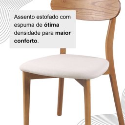 Conjunto Sala de Jantar Mesa 160x80cm Tampo MDF Laqueado com Vidro Laqueado 6 Cadeiras Ceci Yescasa - 6 Conjunto Sala de Jantar Mesa 160x80cm Tampo MDF Laqueado com Vidro Laqueado 6 Cadeiras Ceci Yescasa - 6