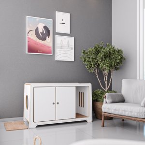 Banheiro Max para Gatos - com Bandeja A 70cm x C 114cm x P 55cm