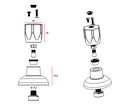 Ver imagem 2 de Acabamento Abs Cromado C-50 Deca/docol 1.1/2x1.1/4 - Blukit
