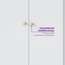 Ver imagem 7 de Guarda-roupa Modulado com Led, 2 Portas e 2 Caixas Organizadoras Wave Casatema MadeiraOriginals