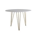 Ver imagem 1 de Mesa de Jantar Redonda 90cm Clips 3 Pés Base