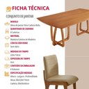 Ver imagem 6 de Conjunto de Jantar Flora 8 Lugares Tampo MDF Imbuia 220cm Mobillare