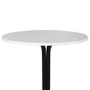 Ver imagem 4 de Mesa Bistrô Baixo Preto com Tampo Redondo Branco