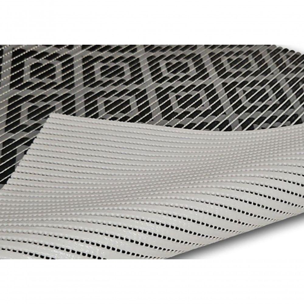 Tapete Passadeira Emborrachada Pvc Antiderrapante 0,65x3,00m Losango Grafite - 6