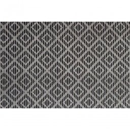 Tapete Passadeira Emborrachada Pvc Antiderrapante 0,65x3,00m Losango Grafite - 5