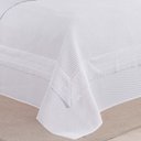 Ver imagem 3 de Cobre Leito Casal Encanto Bordado Inglês Percal 3pç 100% Poliéster - Branco