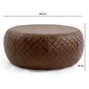 Ver imagem 4 de Puff Dekorien 105cm Corano Conhaque Alto Acabamento