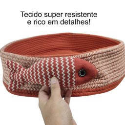 Cama Arranhador Gato Ninho Cestinho Rasqueavel Peixinho Divertido Confortavel Animais Pet Cao Estima - 4