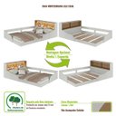 Ver imagem 6 de Cama Casal Montessoriana 146cm com Led e Cantos Arredondados Cor:arenas com Mel