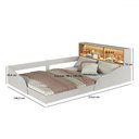 Ver imagem 3 de Cama Casal Montessoriana 146cm com Led e Cantos Arredondados Cor:arenas com Mel