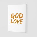 Ver imagem 1 de Quadro Placa Decorativa - Frase God Is Love (deus É Amor)