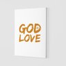 Quadro Placa Decorativa - Frase God Is Love (deus É Amor) - 1