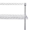 Ver imagem 7 de EAU008 Estante Aço Tipo Bancada Cromado 4 Prateleiras Reguláveis Aramada Multiuso (L600*W350*H1200MM
