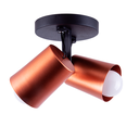 Ver imagem 1 de Luminária de Teto Spot Sobrepor Direcionável Fokus 2 Lâmpadas E27 Moderno Bivolt:Cobre/110/220V