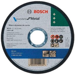 Disco de Corte 7 POL 180 x 1,6 MM para Inox/Metal Standard Kit 10 Unidades BOSCH - 5