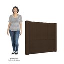 Ver imagem 5 de Cabeceira Casal Queen Cama Box 160cm Claire I02 Bouclê Marrom - Mpozenato