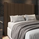 Ver imagem 2 de Cabeceira Casal Queen Cama Box 160cm Claire I02 Bouclê Marrom - Mpozenato