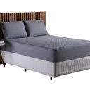 Ver imagem 1 de Protetor de Colção Queen Capa Impermeável 6 Cores Matelado Ultrassonico:cinza