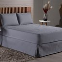 Ver imagem 5 de Protetor de Colção Queen Capa Impermeável 6 Cores Matelado Ultrassonico:cinza