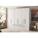 Ver imagem 2 de Guarda Roupa Casal Venice 62780 Branco Brilho - Demóbile