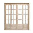 Ver imagem 1 de Porta Balcão Colonial 215x200 de Correr Batente 14 Cm com Fechadura